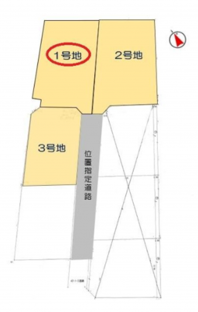 真岡市台町、土地の間取り画像です