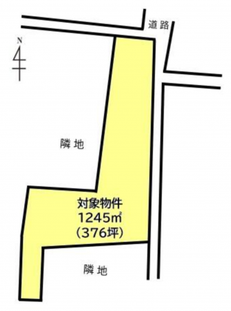 真岡市石島、土地の間取り画像です