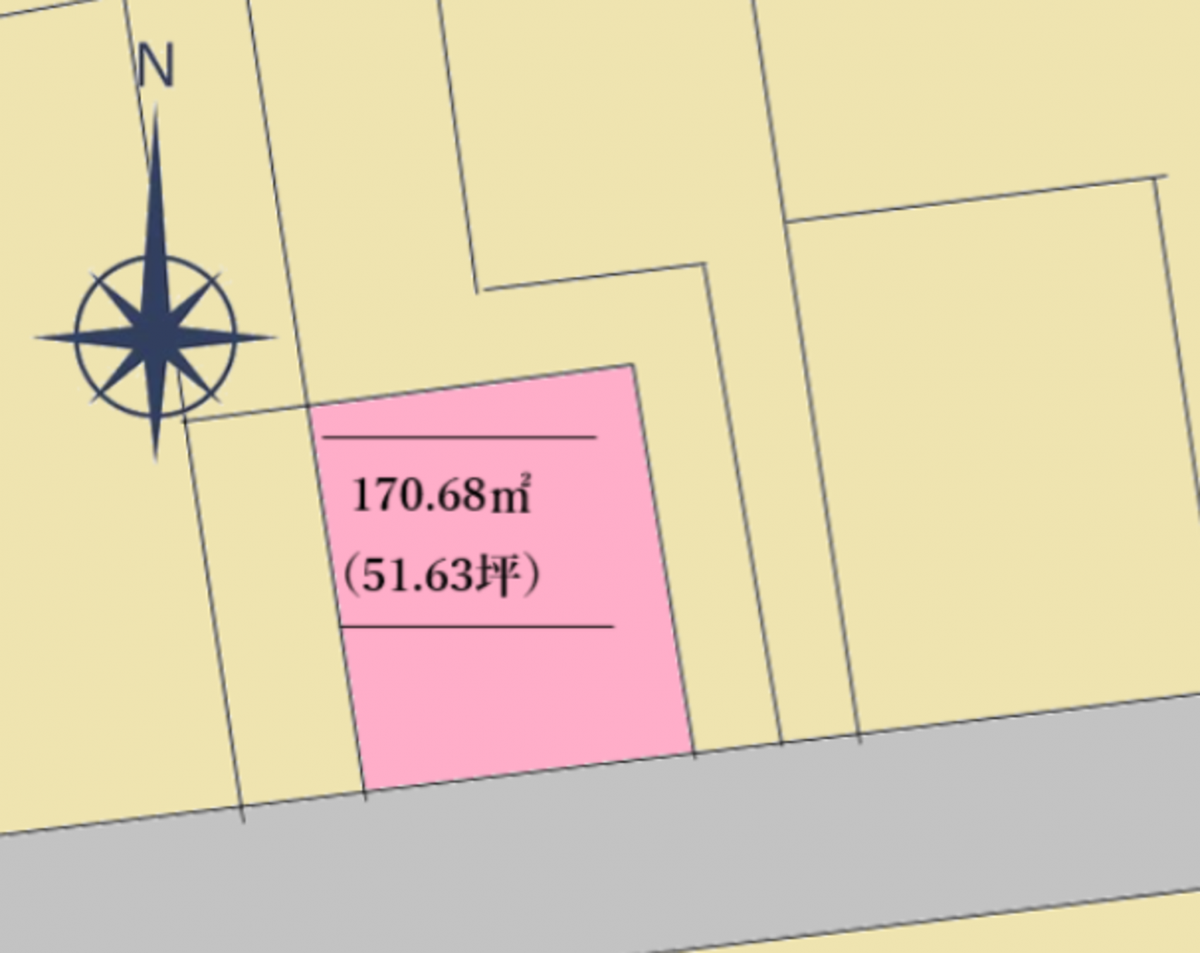 真岡市荒町、中古一戸建ての間取り画像です