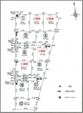 真岡市高勢町、土地の間取り画像です
