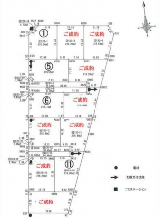 真岡市高勢町、土地の間取り画像です