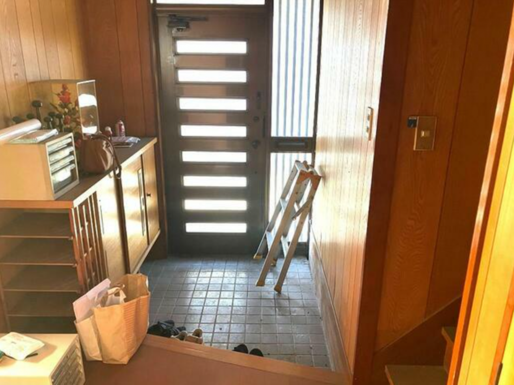 真岡市寺内、中古一戸建ての玄関画像です
