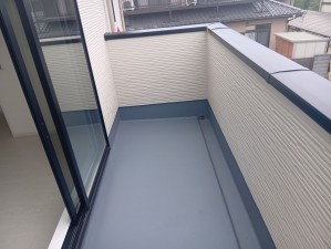 真岡市熊倉町、新築一戸建てのバルコニー画像です