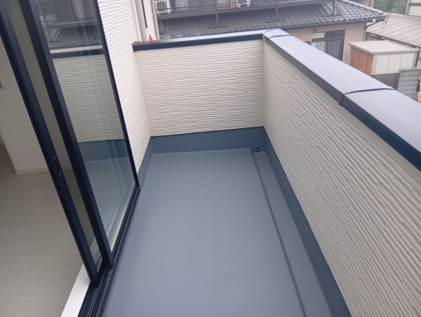 真岡市熊倉町、新築一戸建てのバルコニー画像です