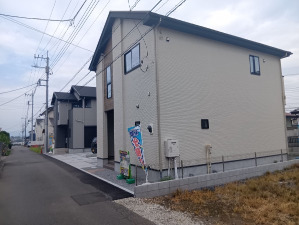 真岡市熊倉町、新築一戸建ての外観画像です