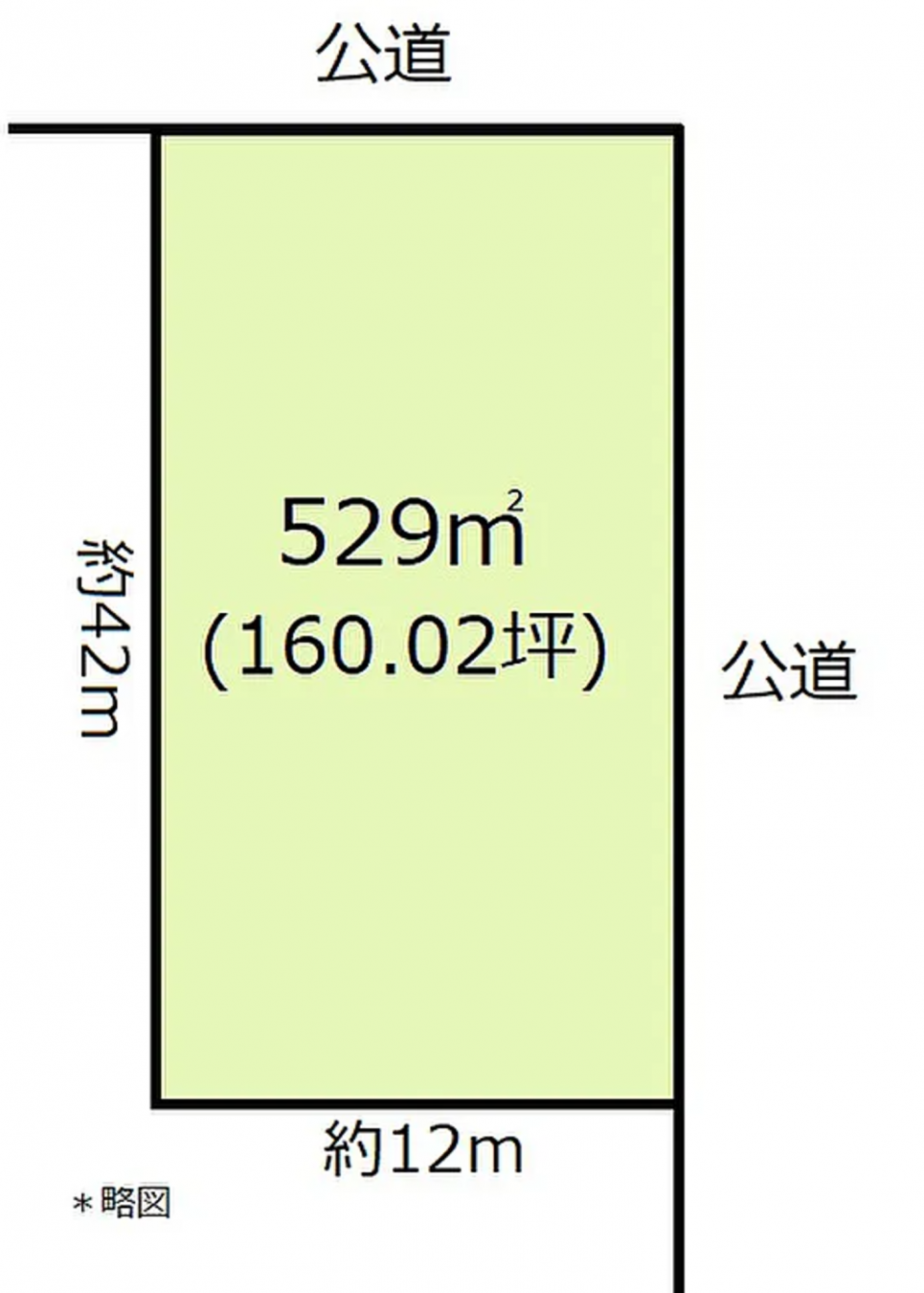 真岡市久下田西、土地の間取り画像です