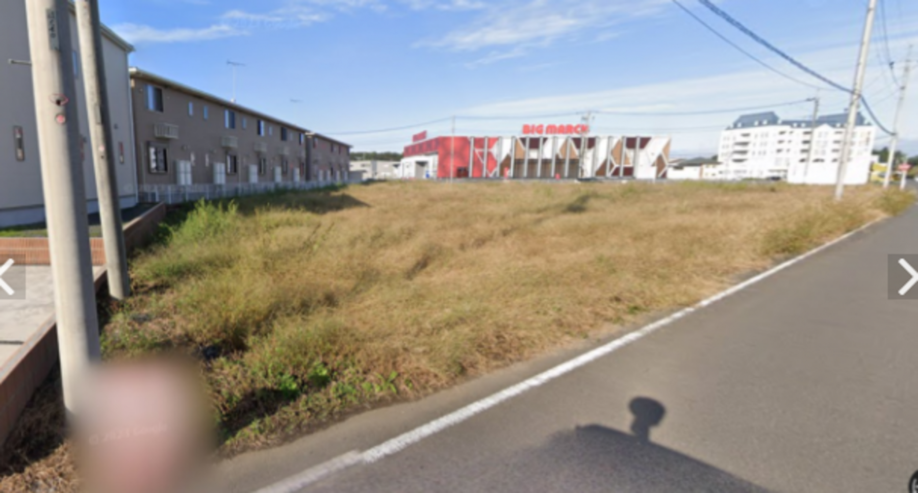 真岡市長田、土地の画像です