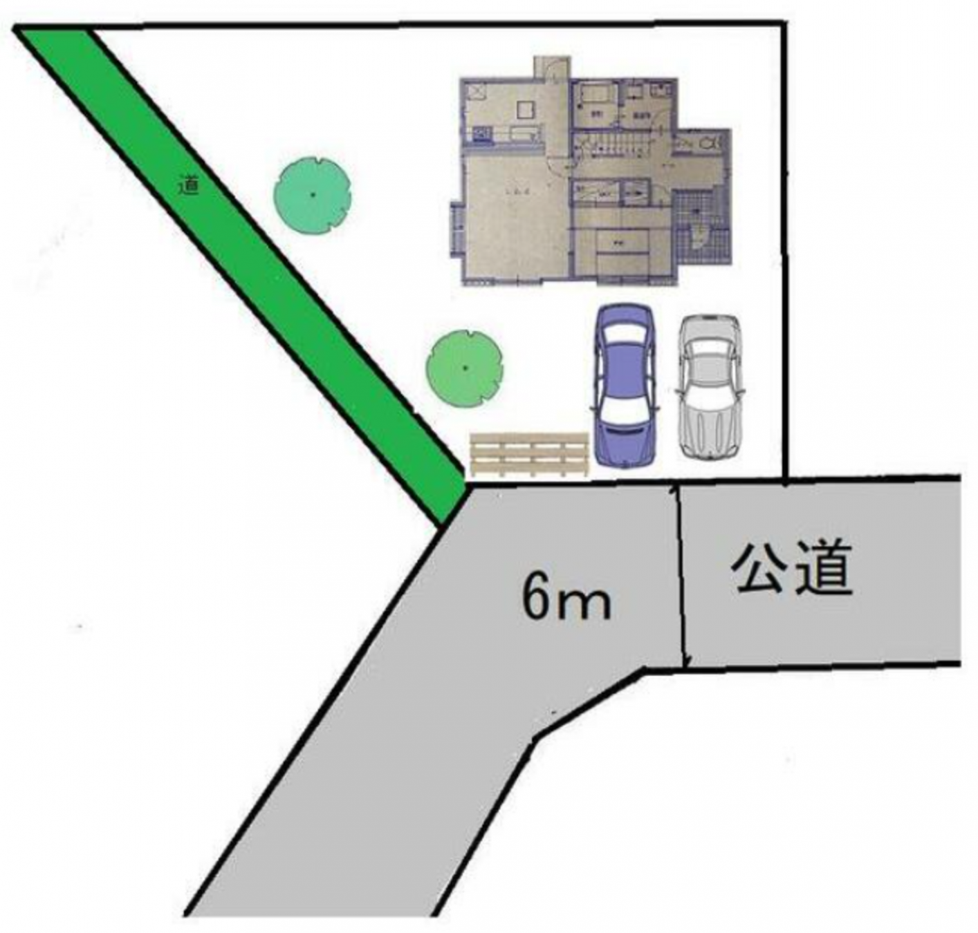 芳賀郡市貝町大字市塙、中古一戸建ての間取り画像です