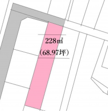 真岡市台町、土地の間取り画像です