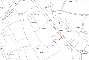 芳賀郡益子町大字山本、土地の間取り画像です