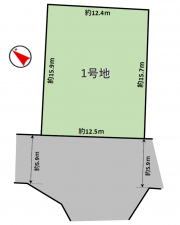 真岡市亀山、土地の間取り画像です