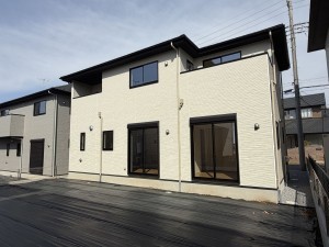 真岡市下高間木、新築一戸建ての外観画像です