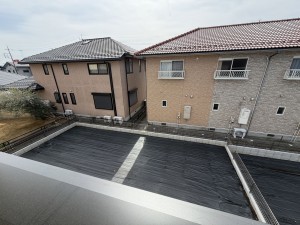 真岡市下高間木、新築一戸建てのバルコニー画像です