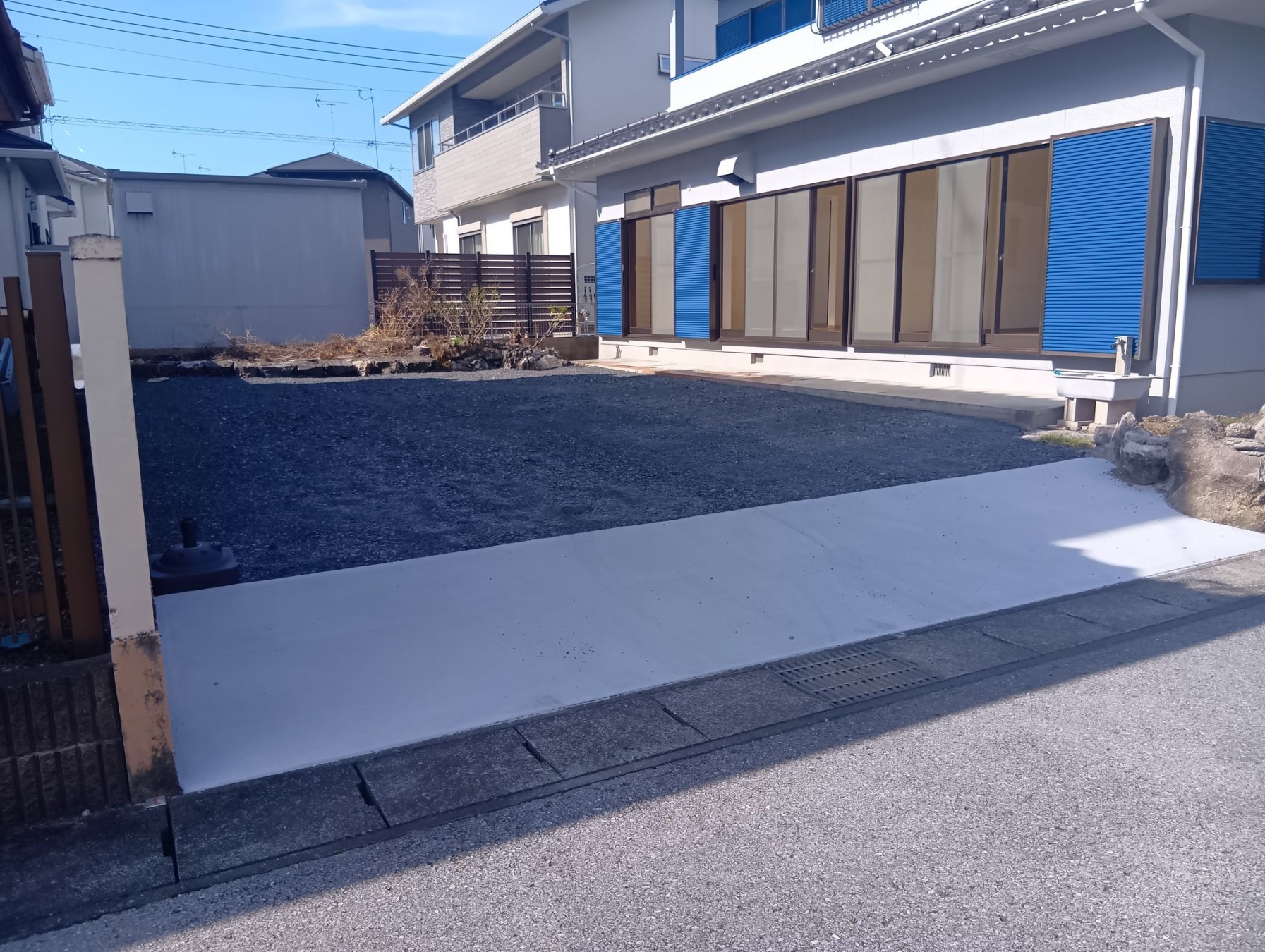 真岡市長田、中古一戸建ての駐車場画像です