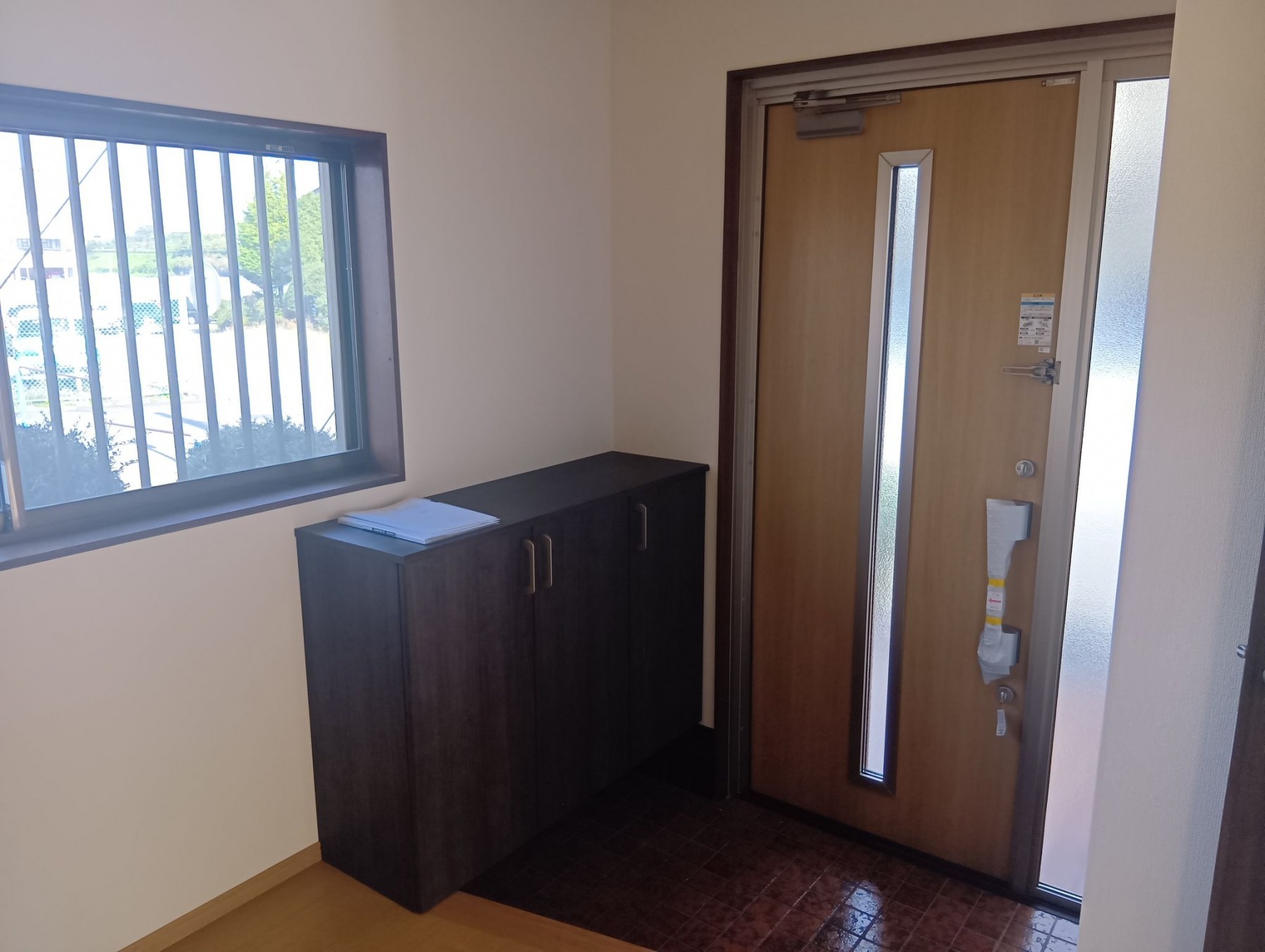 真岡市長田、中古一戸建ての玄関画像です