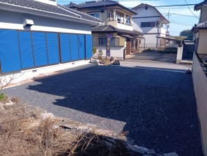 真岡市長田、中古一戸建ての駐車場画像です