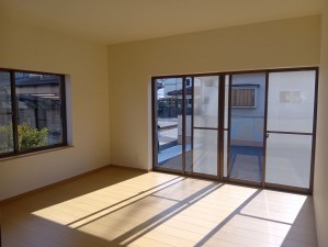 真岡市長田、中古一戸建ての居間画像です