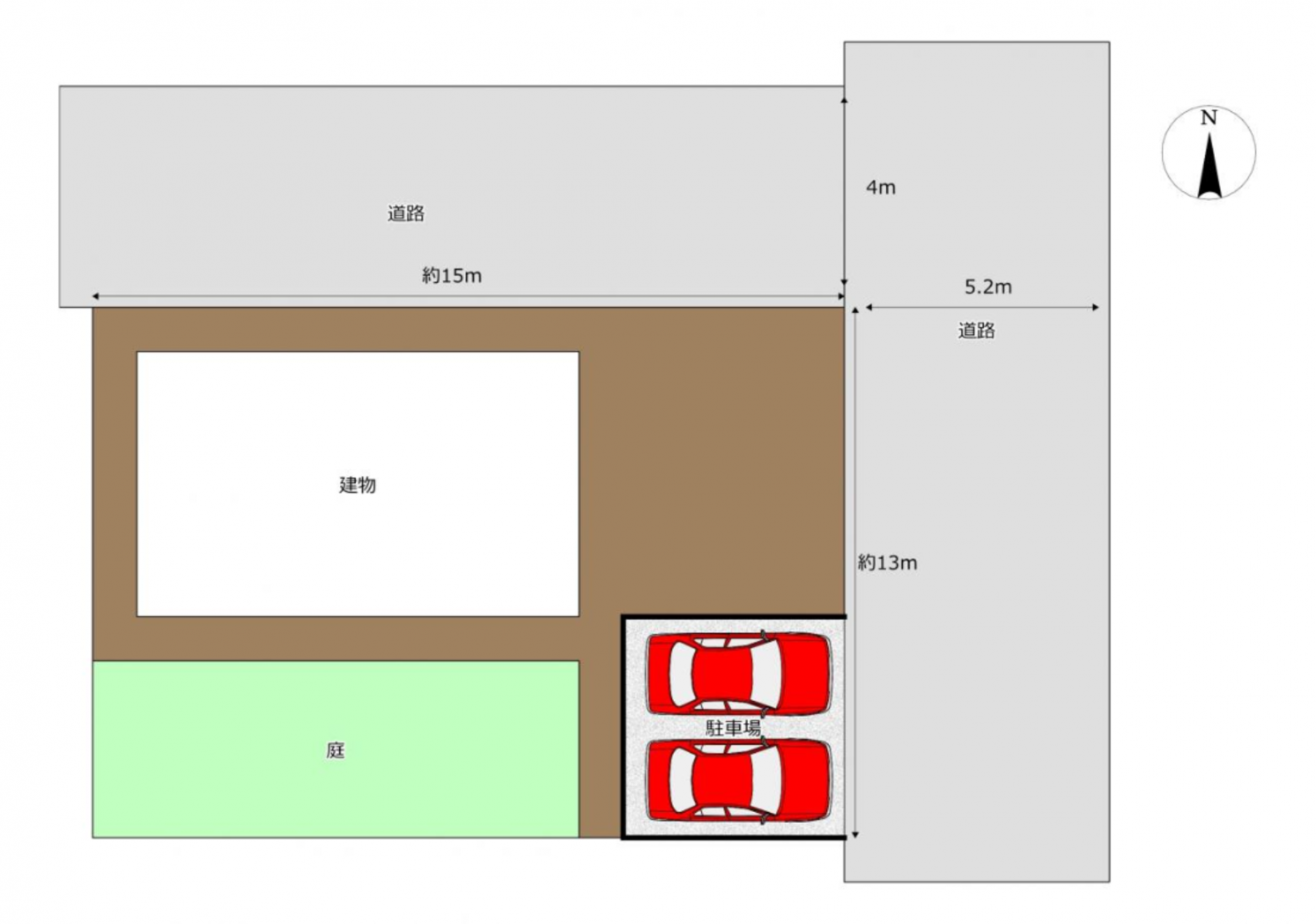 真岡市大谷台町、中古一戸建ての間取り画像です