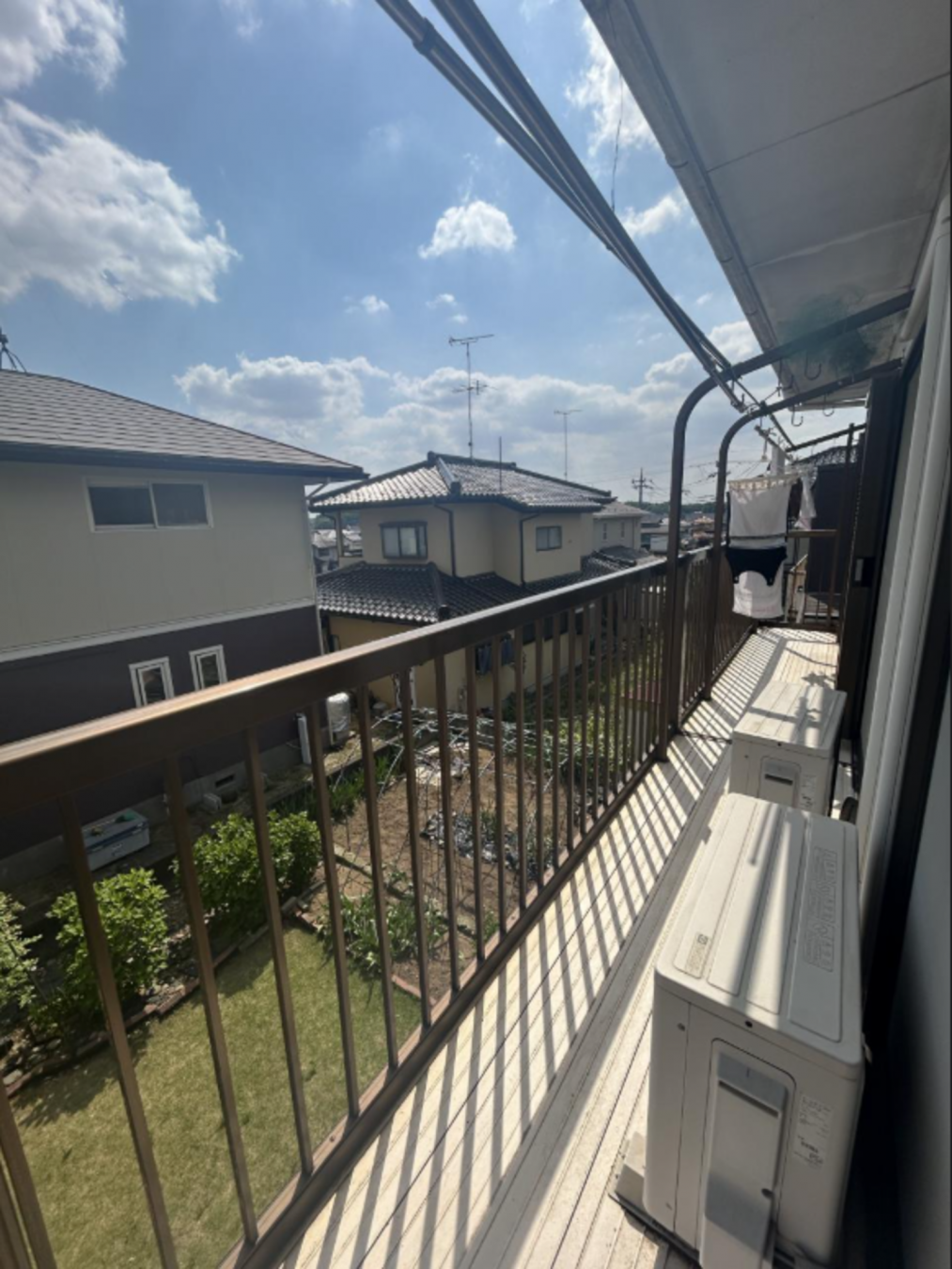真岡市大谷台町、中古一戸建てのバルコニー画像です