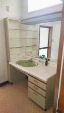 真岡市高勢町、中古一戸建ての洗面画像です
