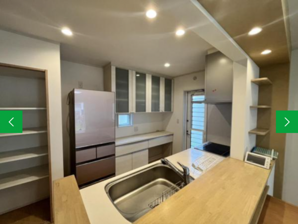 真岡市上大沼、中古一戸建てのキッチン画像です