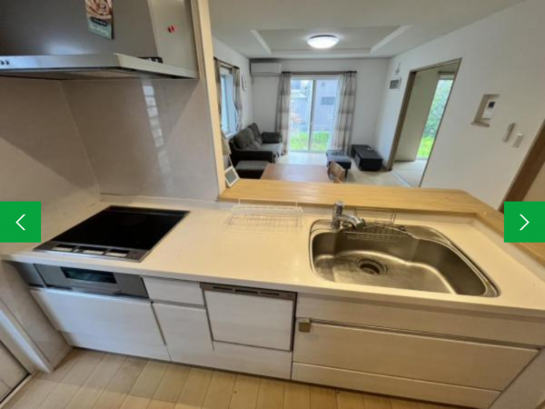 真岡市上大沼、中古一戸建てのキッチン画像です