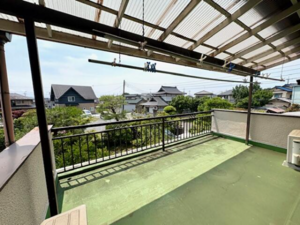 真岡市熊倉町、中古一戸建てのバルコニー画像です