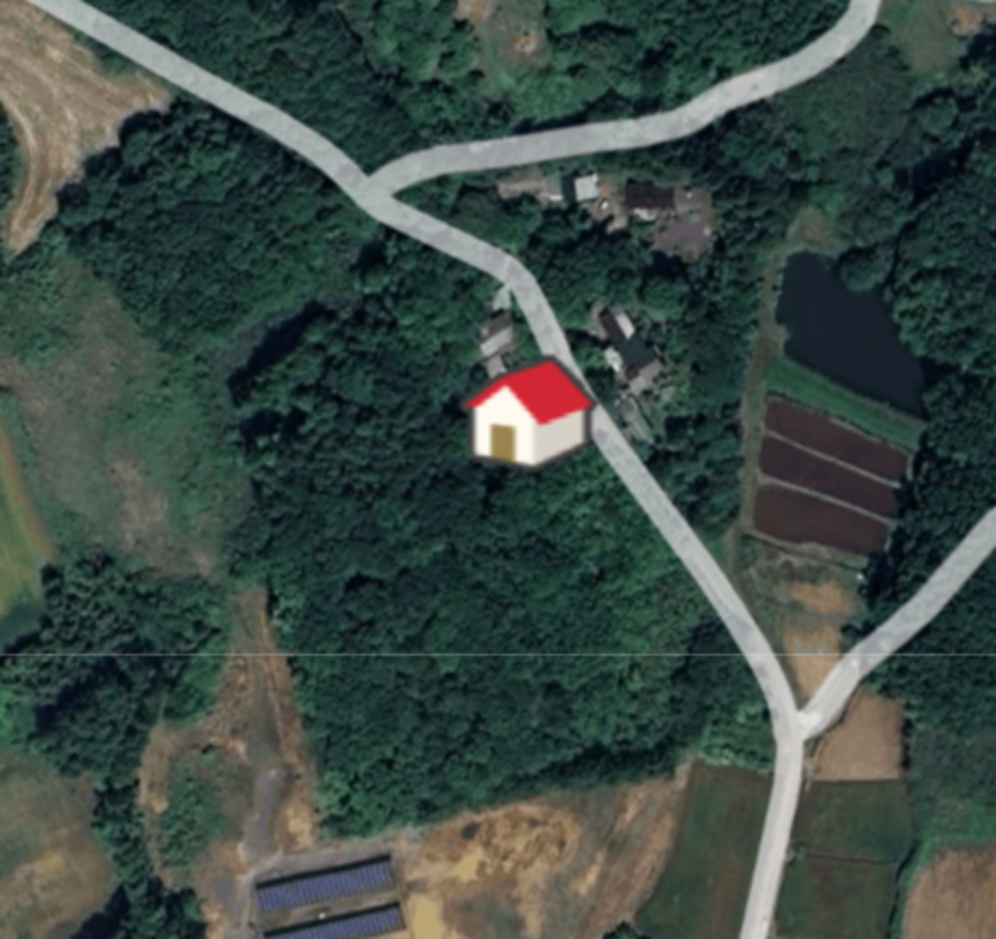 芳賀郡益子町大字山本、土地の間取り画像です