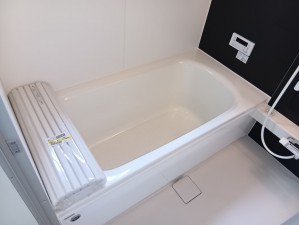 真岡市長田、新築一戸建ての風呂画像です