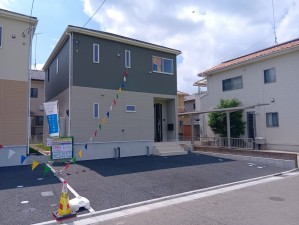 真岡市長田、新築一戸建ての外観画像です