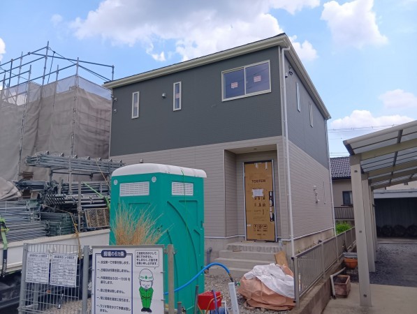 真岡市長田、新築一戸建ての外観画像です