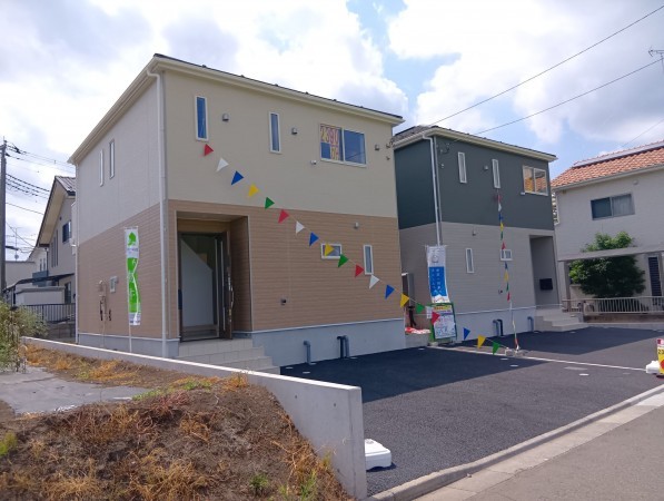 真岡市長田、新築一戸建ての外観画像です