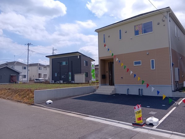 真岡市長田、新築一戸建てのバルコニー画像です