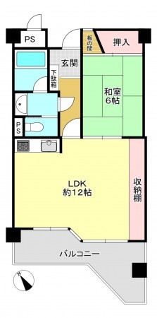 芳賀郡益子町大字益子、マンションの間取り画像です