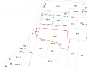 芳賀郡益子町大字七井、土地の間取り画像です