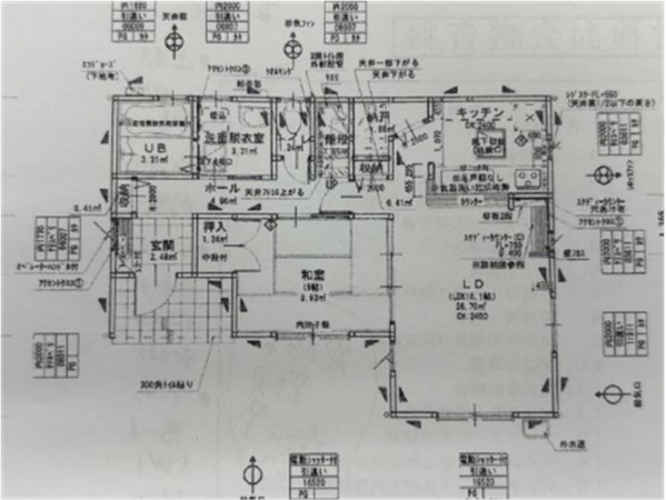 真岡市高勢町、中古一戸建ての間取り画像です