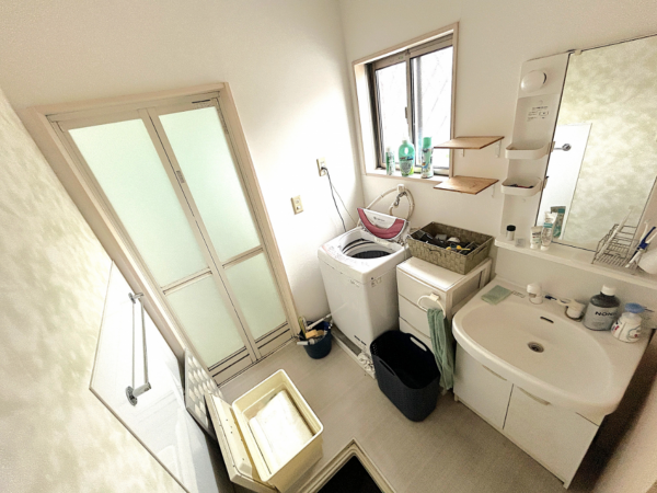 真岡市大谷新町、中古一戸建ての洗面画像です