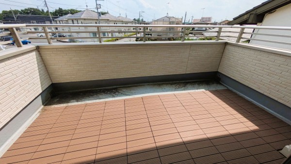 真岡市亀山、中古一戸建てのバルコニー画像です