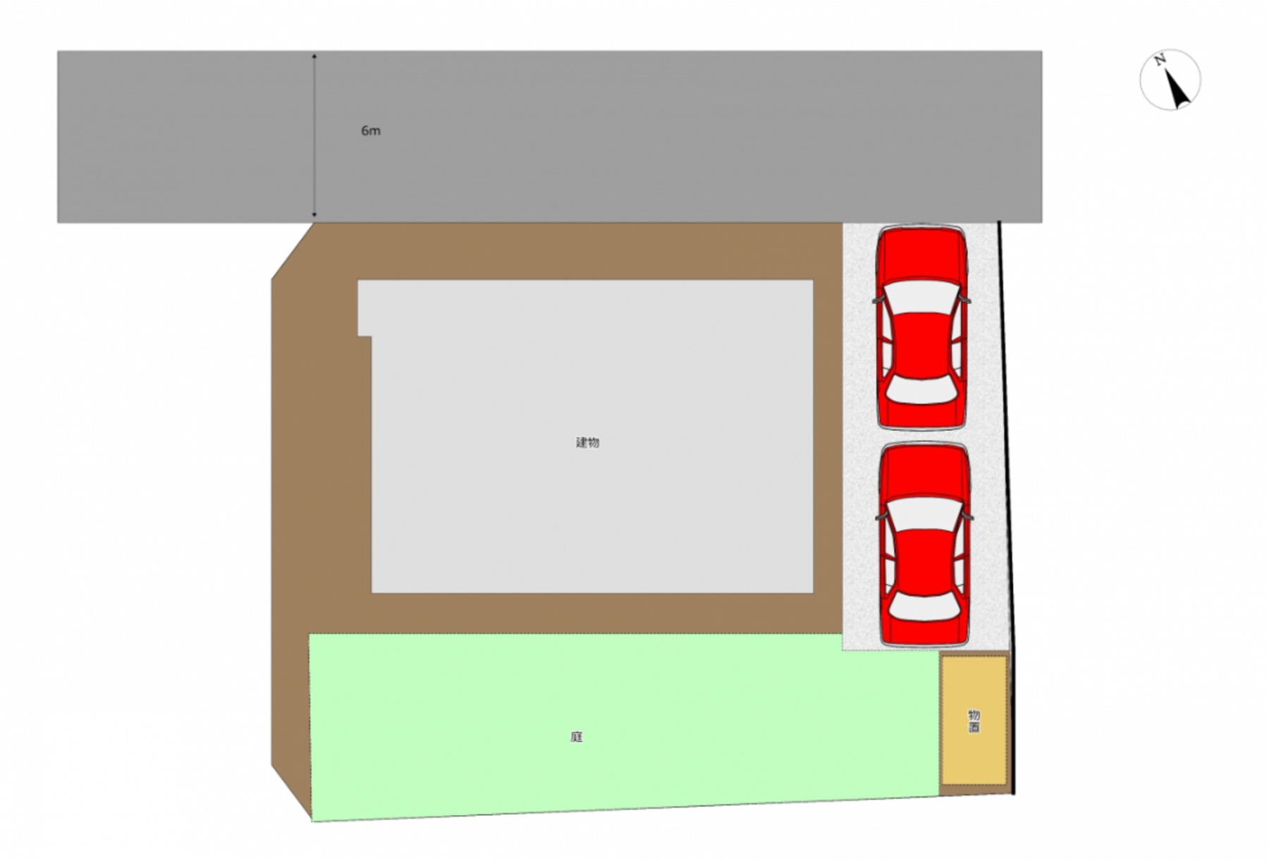 真岡市熊倉、中古一戸建ての間取り画像です