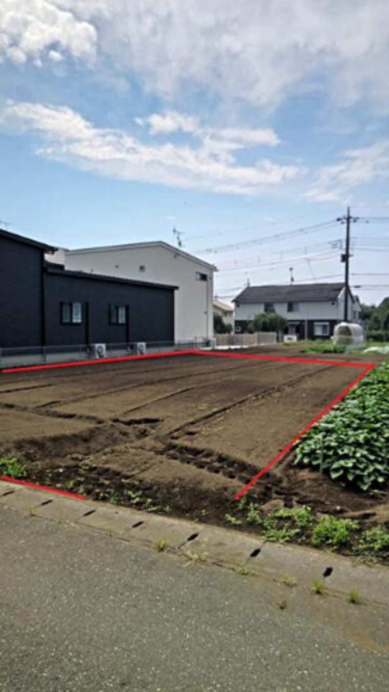 真岡市さくら、土地の画像です