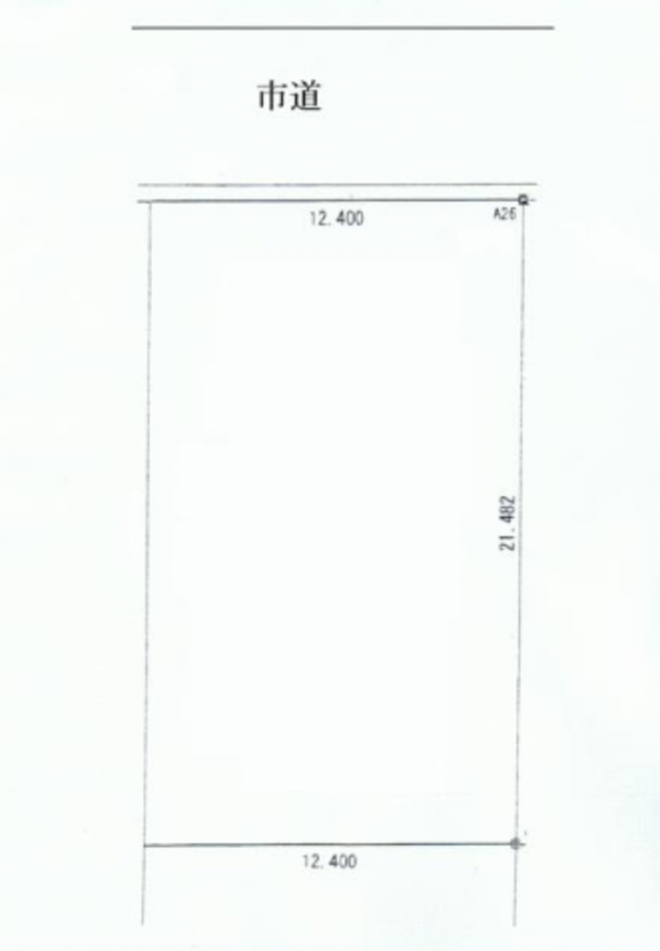 真岡市さくら、土地の間取り画像です