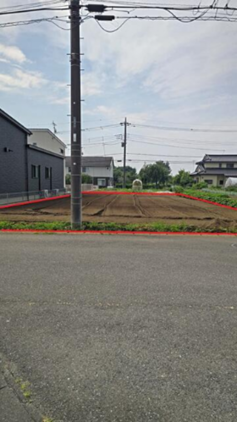 真岡市さくら、土地の画像です