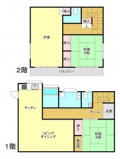 芳賀郡益子町大字益子、中古一戸建ての間取り画像です