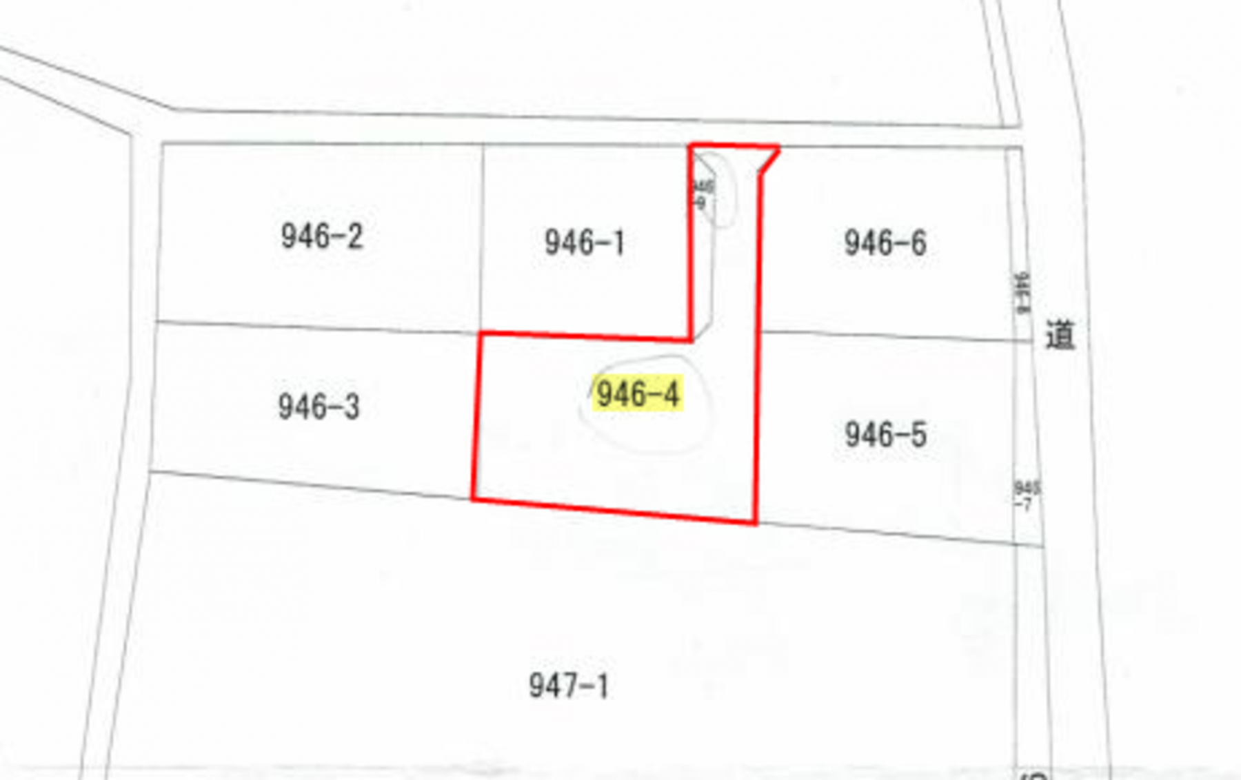 芳賀郡益子町大字塙、土地の間取り画像です