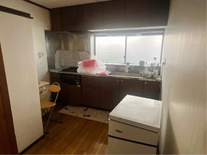 真岡市熊倉町、中古一戸建てのキッチン画像です