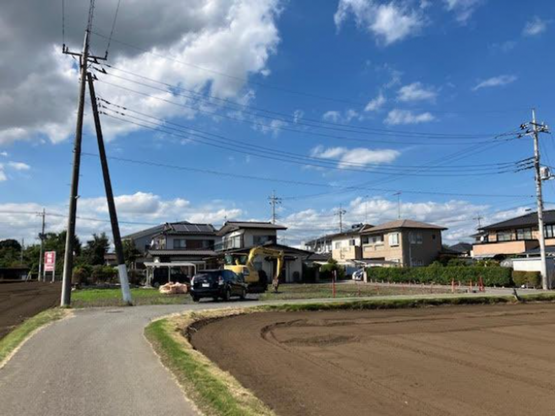 真岡市熊倉町、土地の画像です