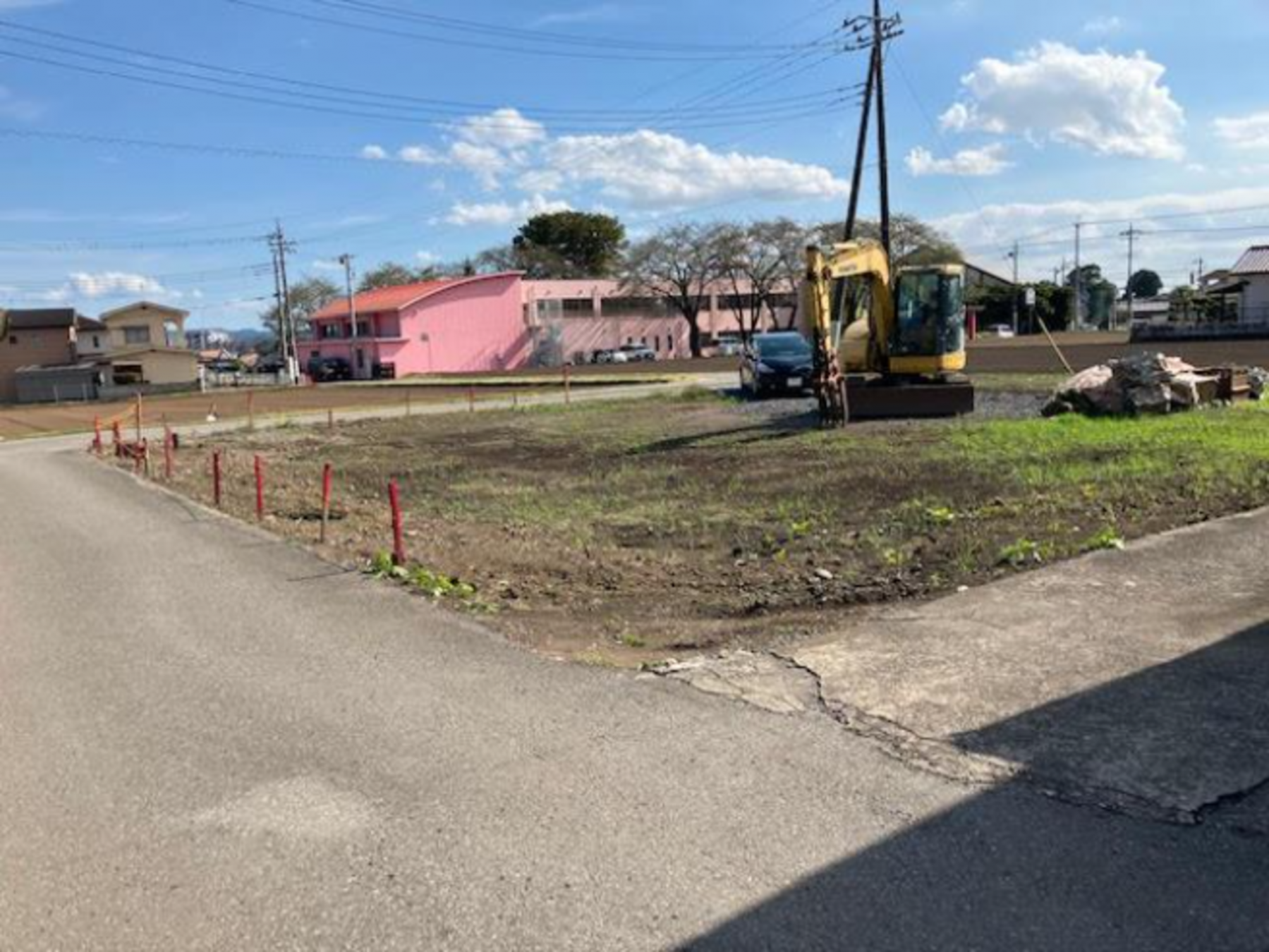 真岡市熊倉町、土地の画像です