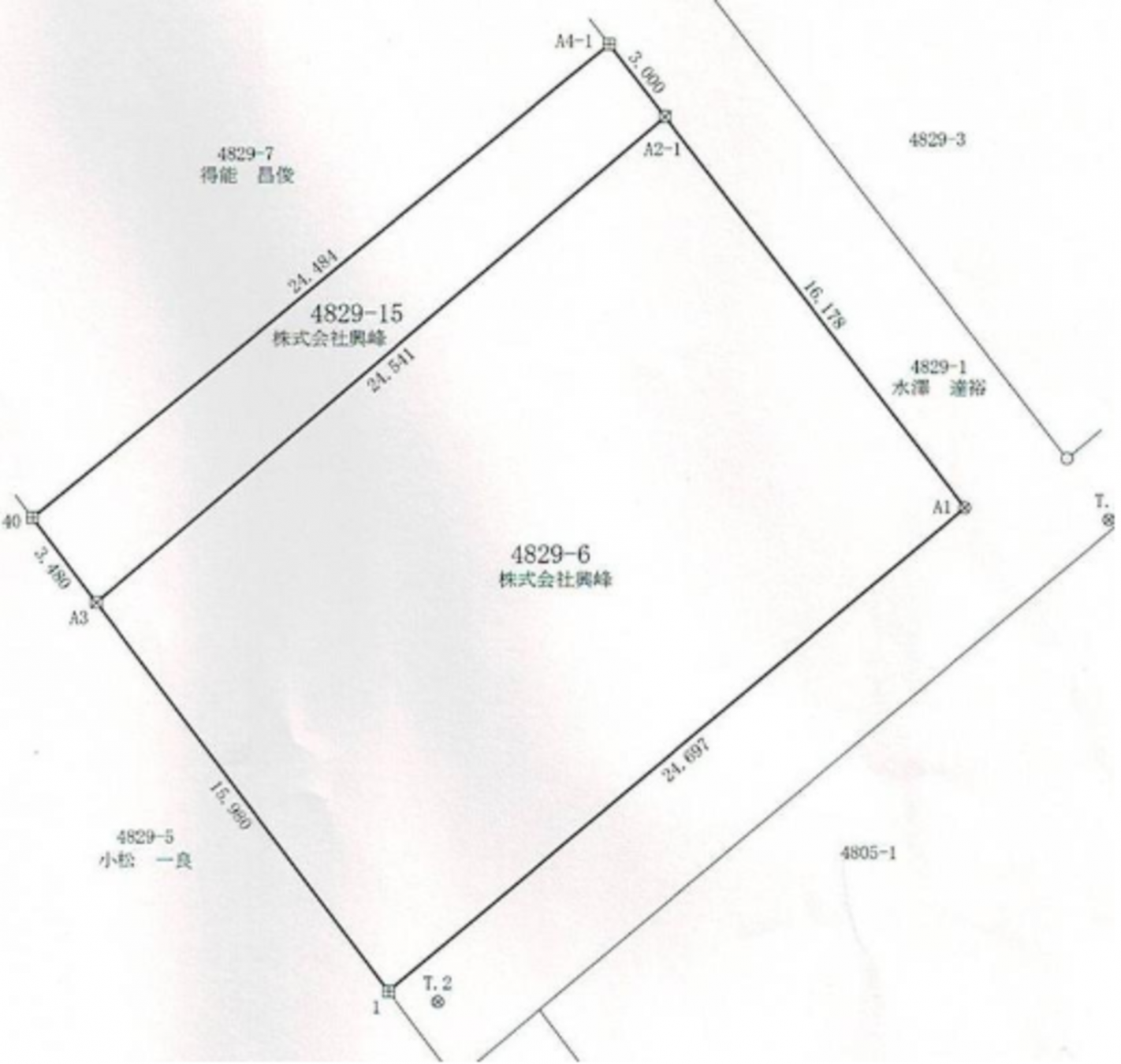 真岡市熊倉町、土地の間取り画像です