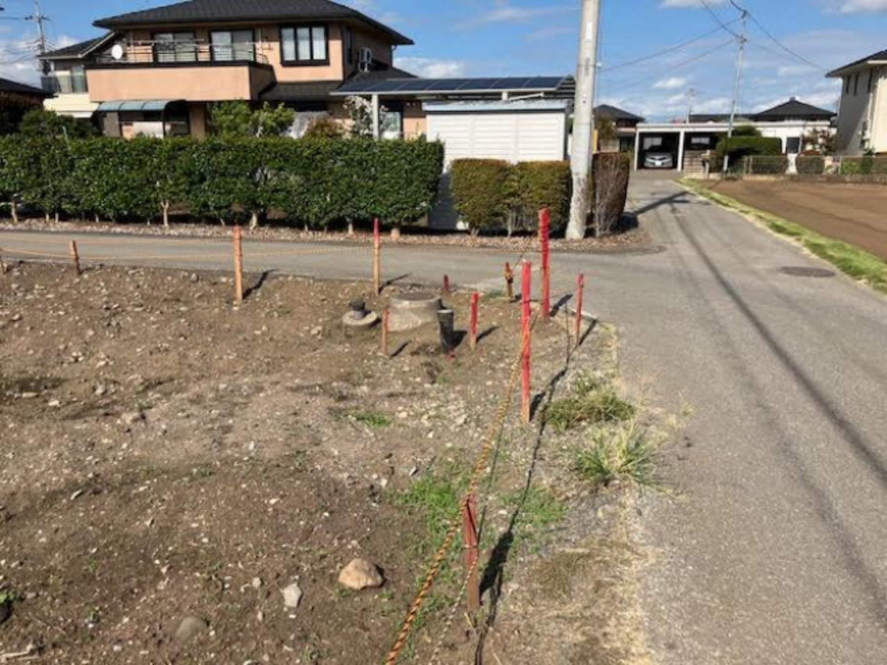 真岡市熊倉町、土地の画像です