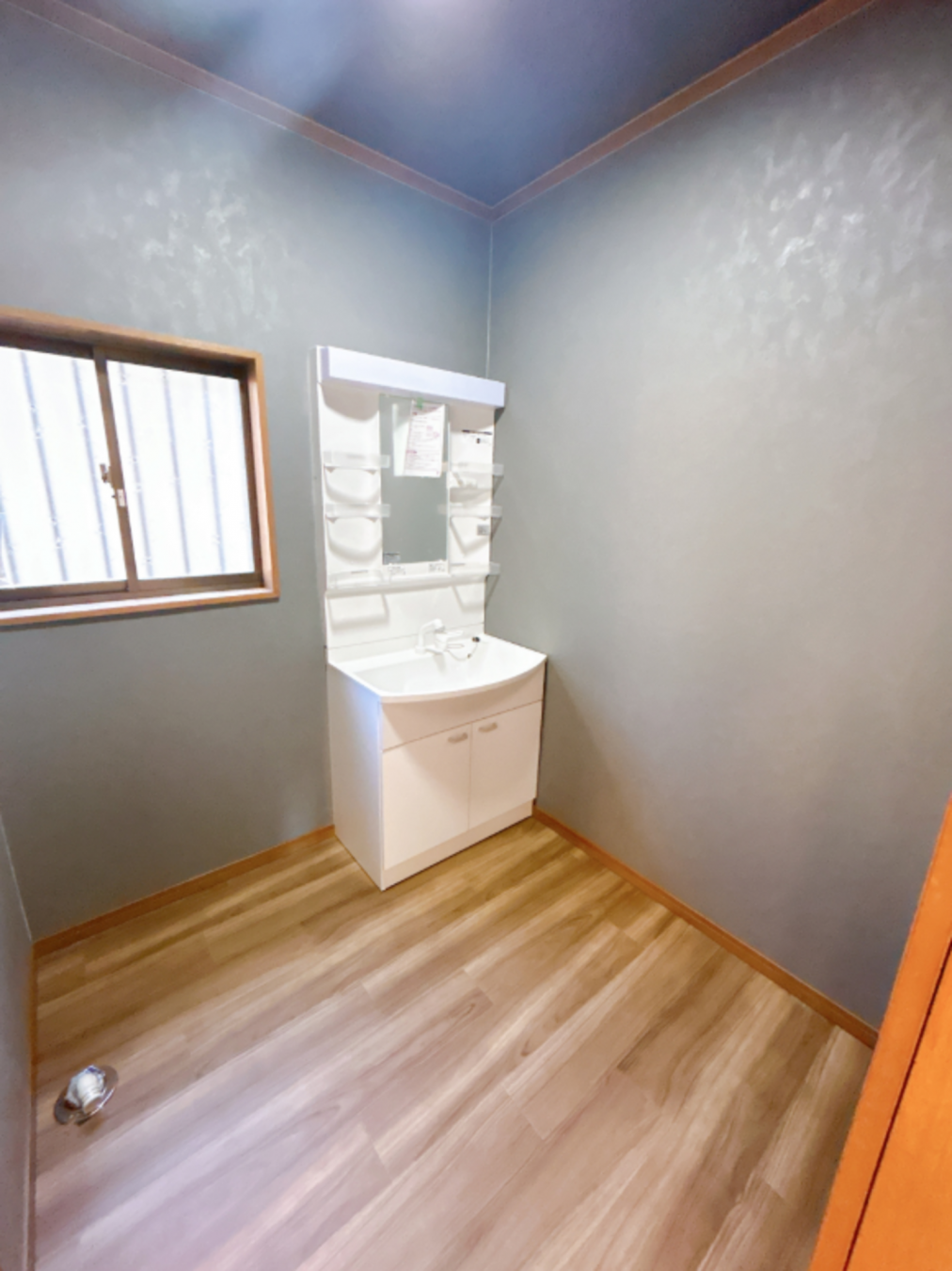 真岡市西郷、中古一戸建ての洗面画像です